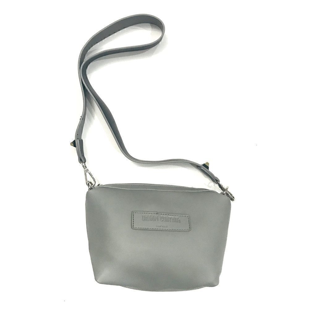 Dream Control Vegan Leather Gray Crossbody Bag